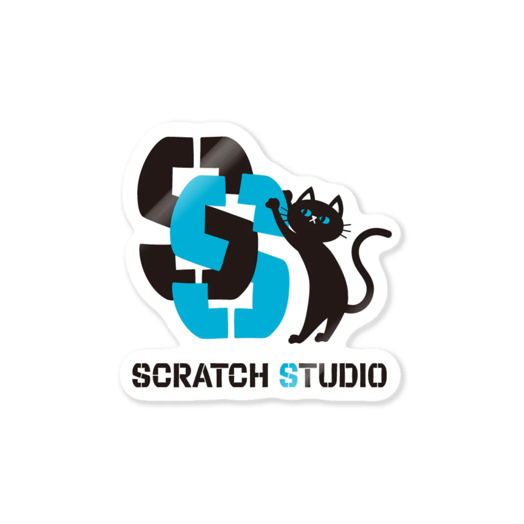 【公式】SCRATCH STUDIO -GOODS SHOP-のSCRATCH STUDIO ロゴステッカー（No.2） 型抜きタイプ ステッカー