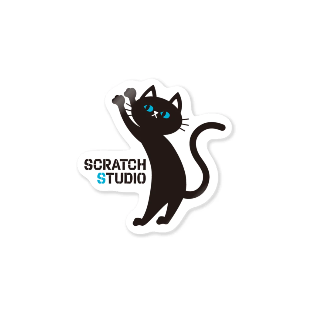 【公式】SCRATCH STUDIO -GOODS SHOP-のSCRATCH STUDIO ステッカー（NO.2） 型抜きタイプ ステッカー