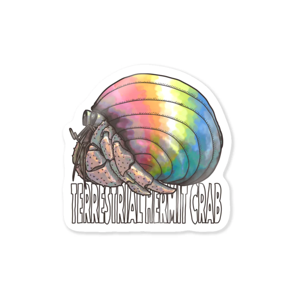 QUEER YADOKARIのTerrestrial Hermit Crab (queer) ステッカー