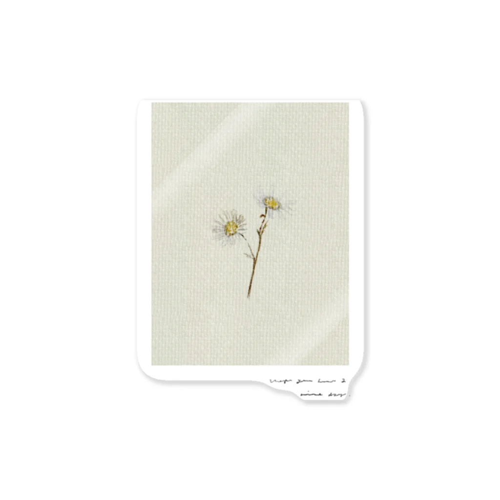 rilybiiのAntique beige green milky yellow ** Sticker