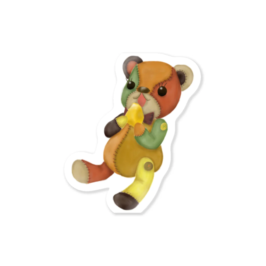 サブカルビジネスセンター尼崎のぬいぐるみクマちゃん Sticker