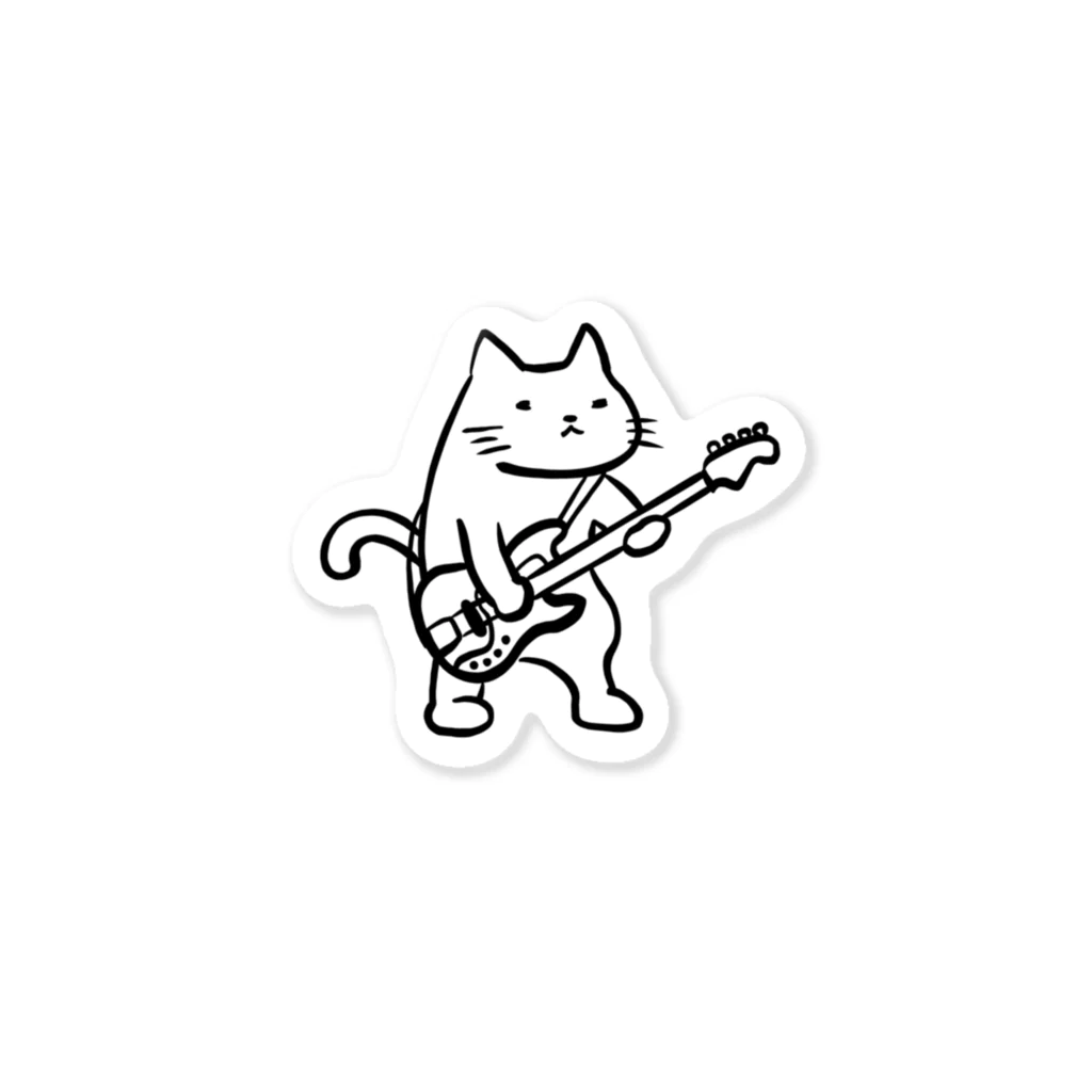 ミケタマのBass_Cat ステッカー