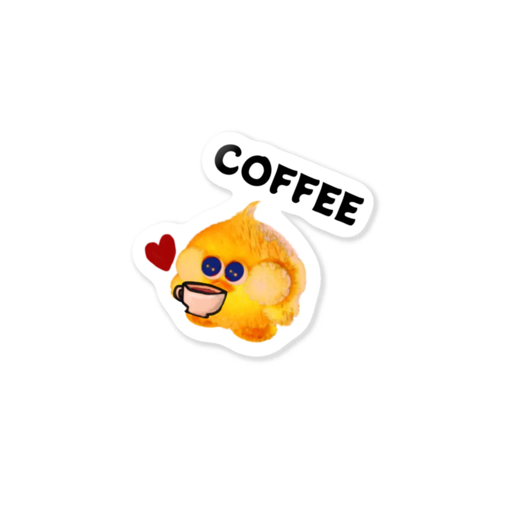 SquareHeadFactoryのMaru　CoffeeTime ステッカー