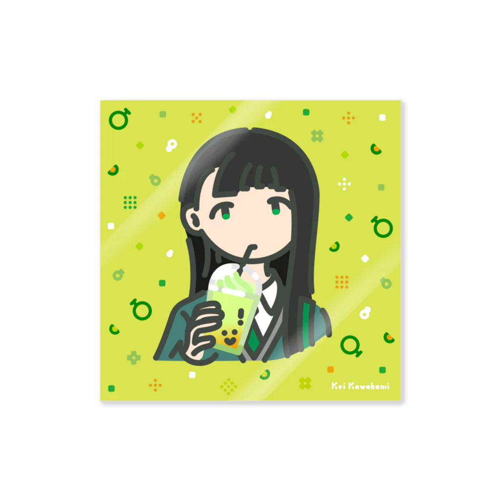 STOREのGirl_drink-frappuccino Sticker