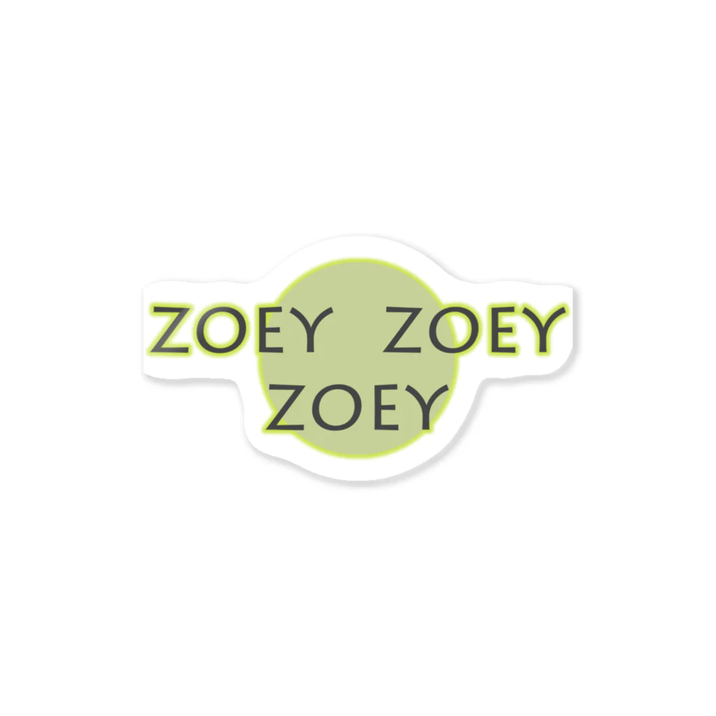 キャッツハンド：suzuriショップのZOEY ZOEY ZOEY ロゴ Sticker