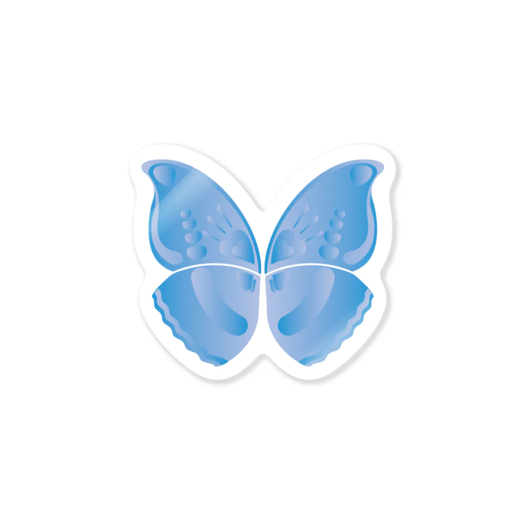 MISOKAのBUTTERFLY2 (BLUE) ステッカー