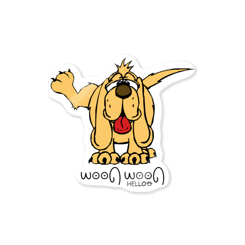 JOKERS FACTORYのWOOF WOOF ステッカー