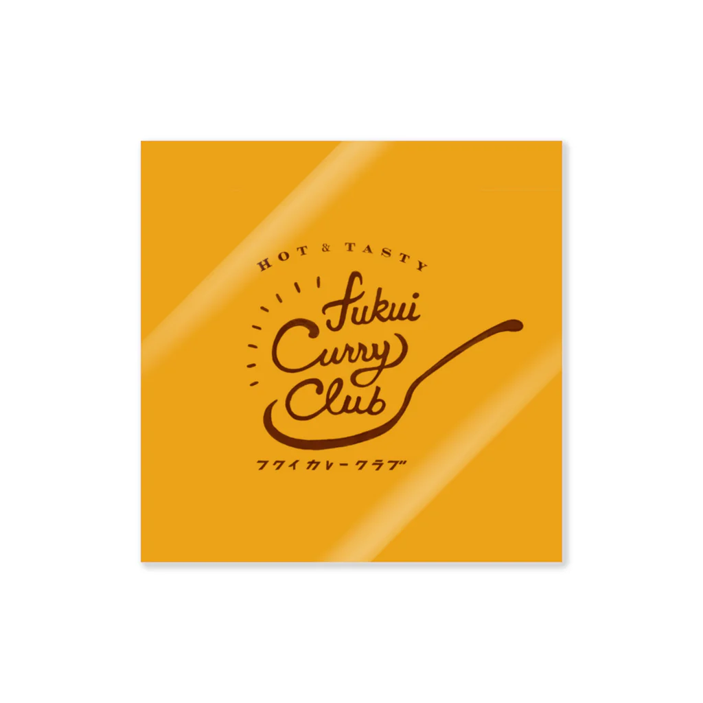 FUKUI CURRY CLUBのFUKUI CURRY CLUB ロゴ Sticker