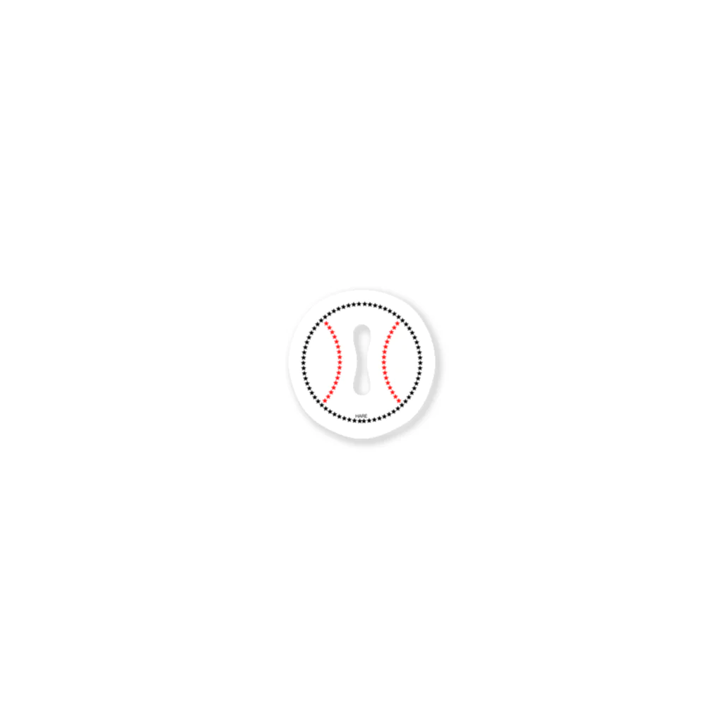 HAREの野球ボール　1 Sticker