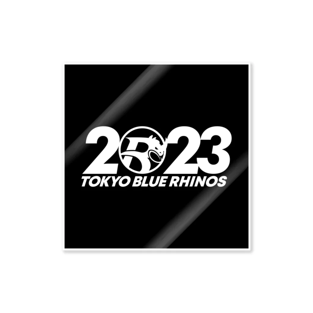 TOKYO BLUE RHINOSのRHINOS_2023logo_black Sticker