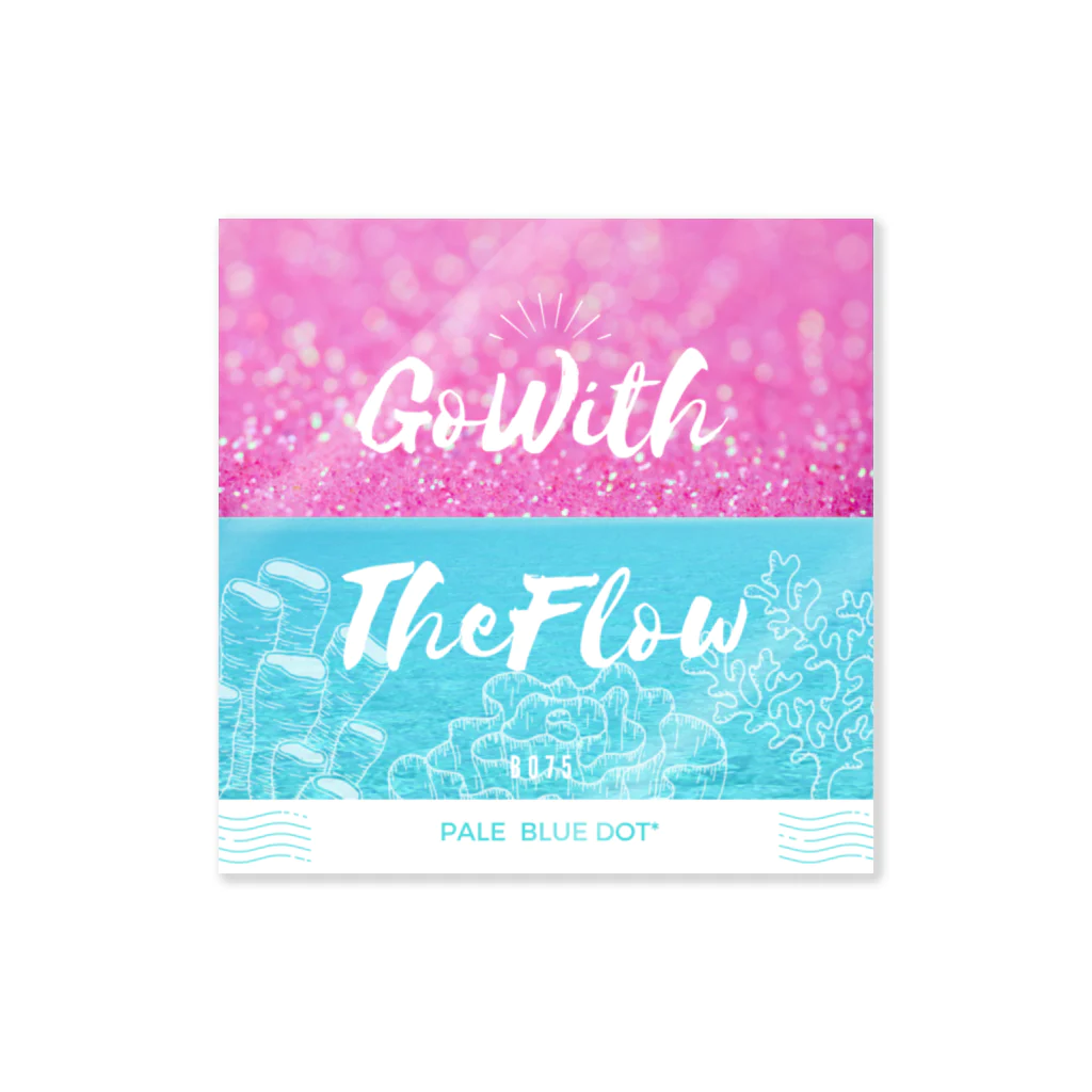 Pale Blue Dot＊のGo with the Flow Sticker