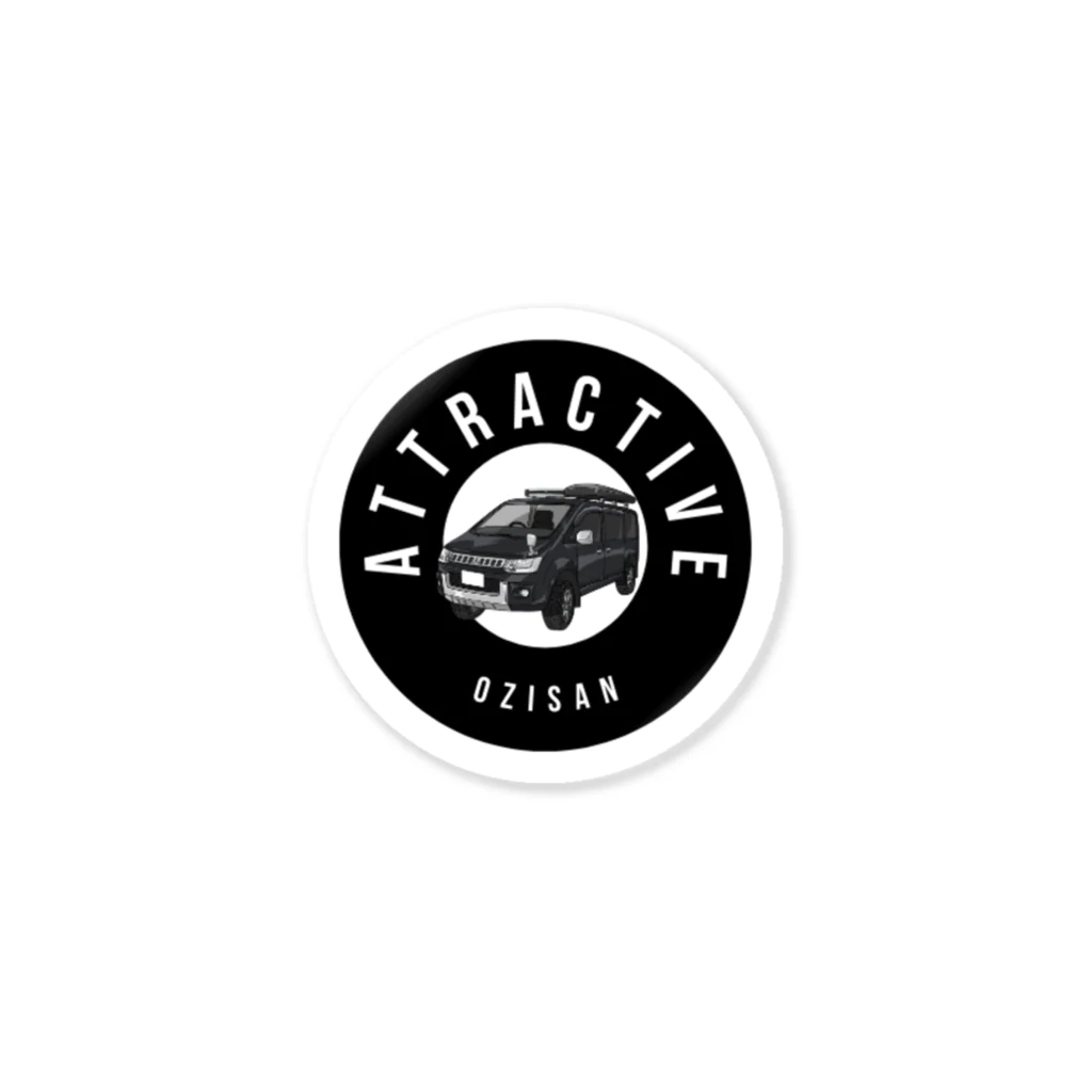 AttractiveおじさんのAttractive Ozisan　car Sticker