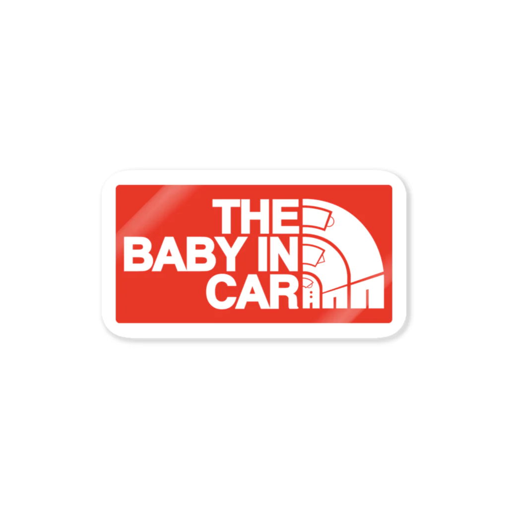 Too fool campers Shop!のBABY IN CAR01(R) ステッカー