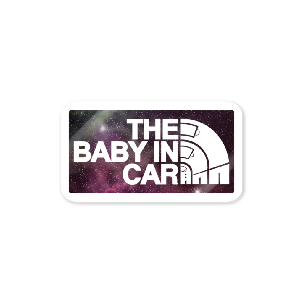 Too fool campers Shop!のBABY IN CAR01(SPACE) ステッカー