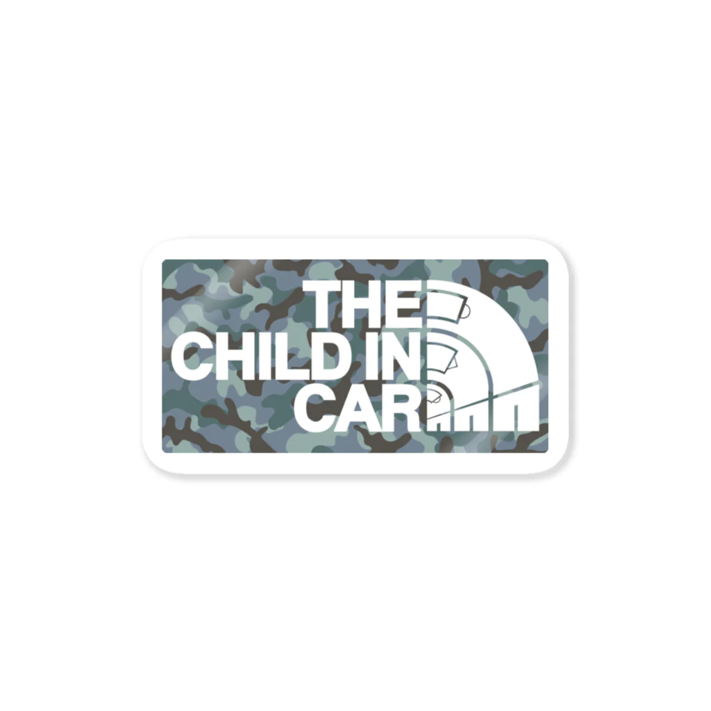 Too fool campers Shop!のCHILD IN CAR01(BLCAMO) Sticker