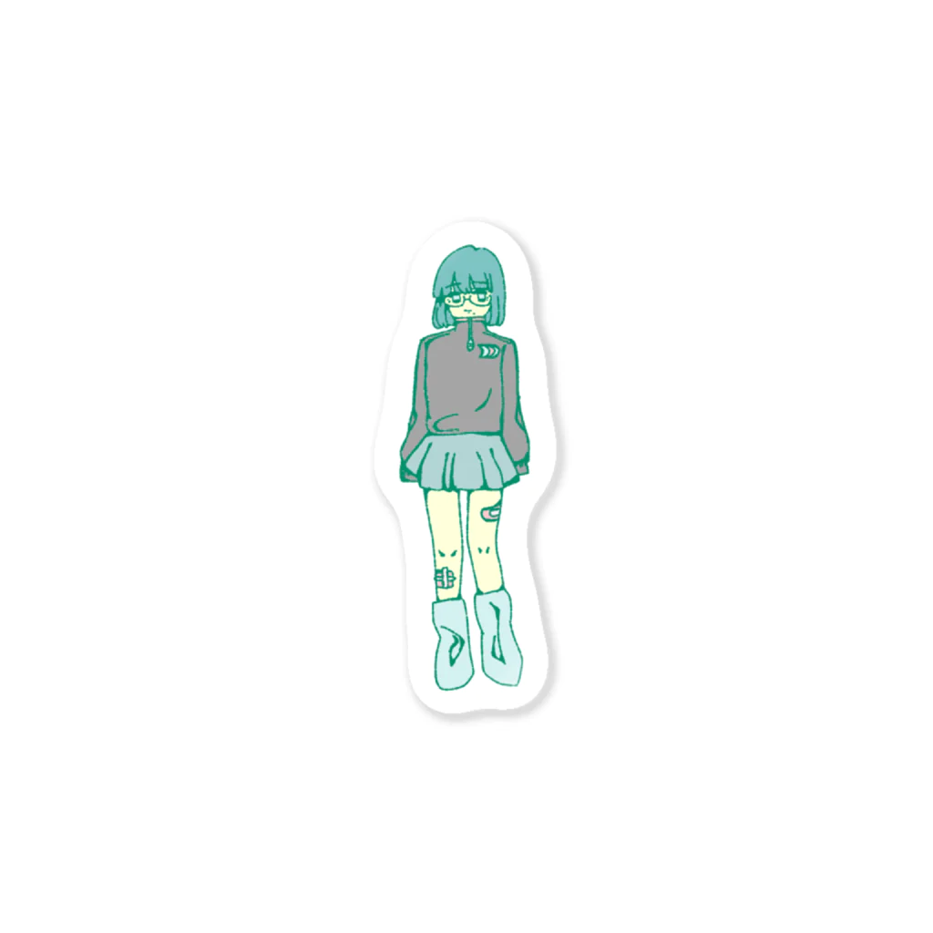 酒代の制服ギャル Sticker