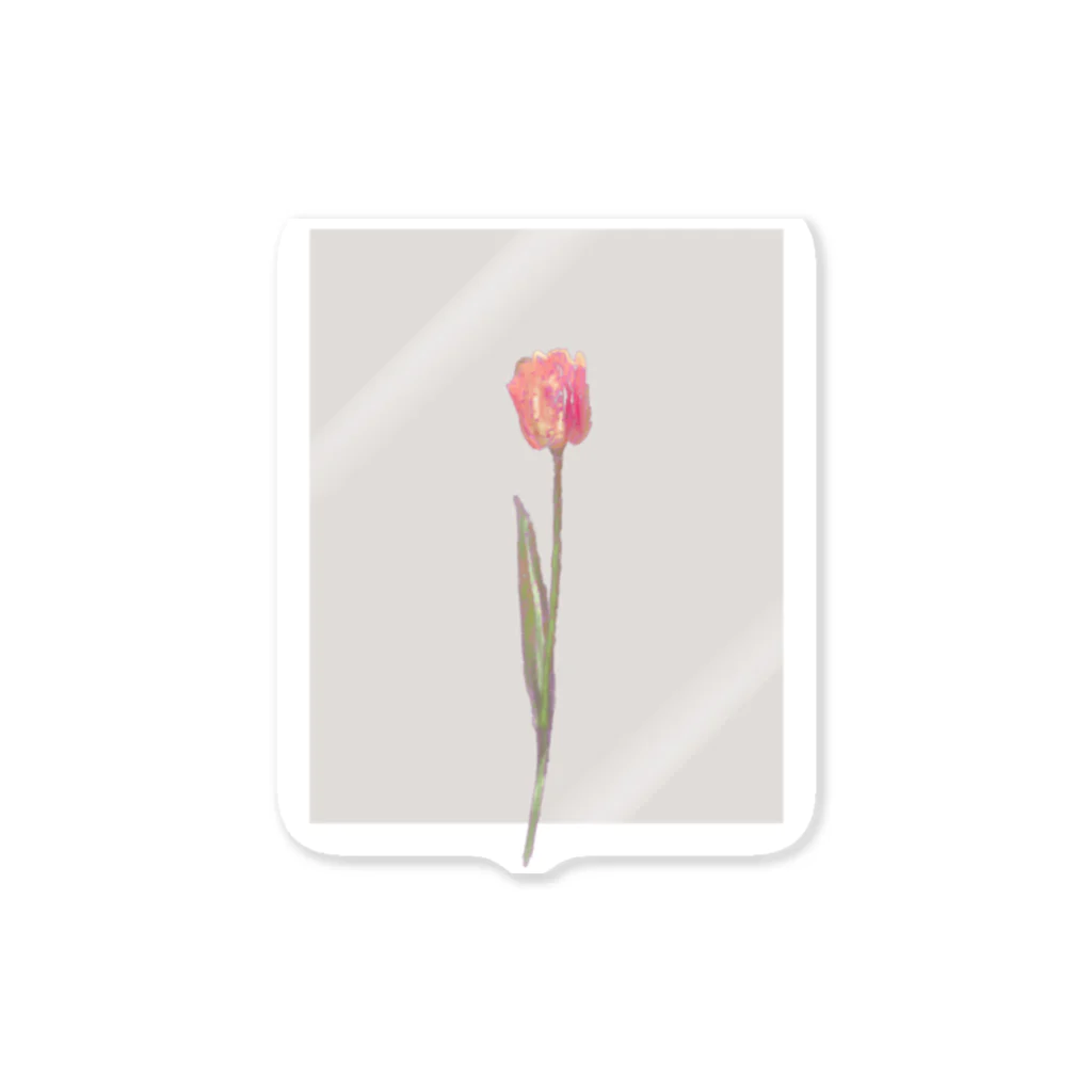 rilybiiの🍑 peach milk tea × peach tulip . Sticker