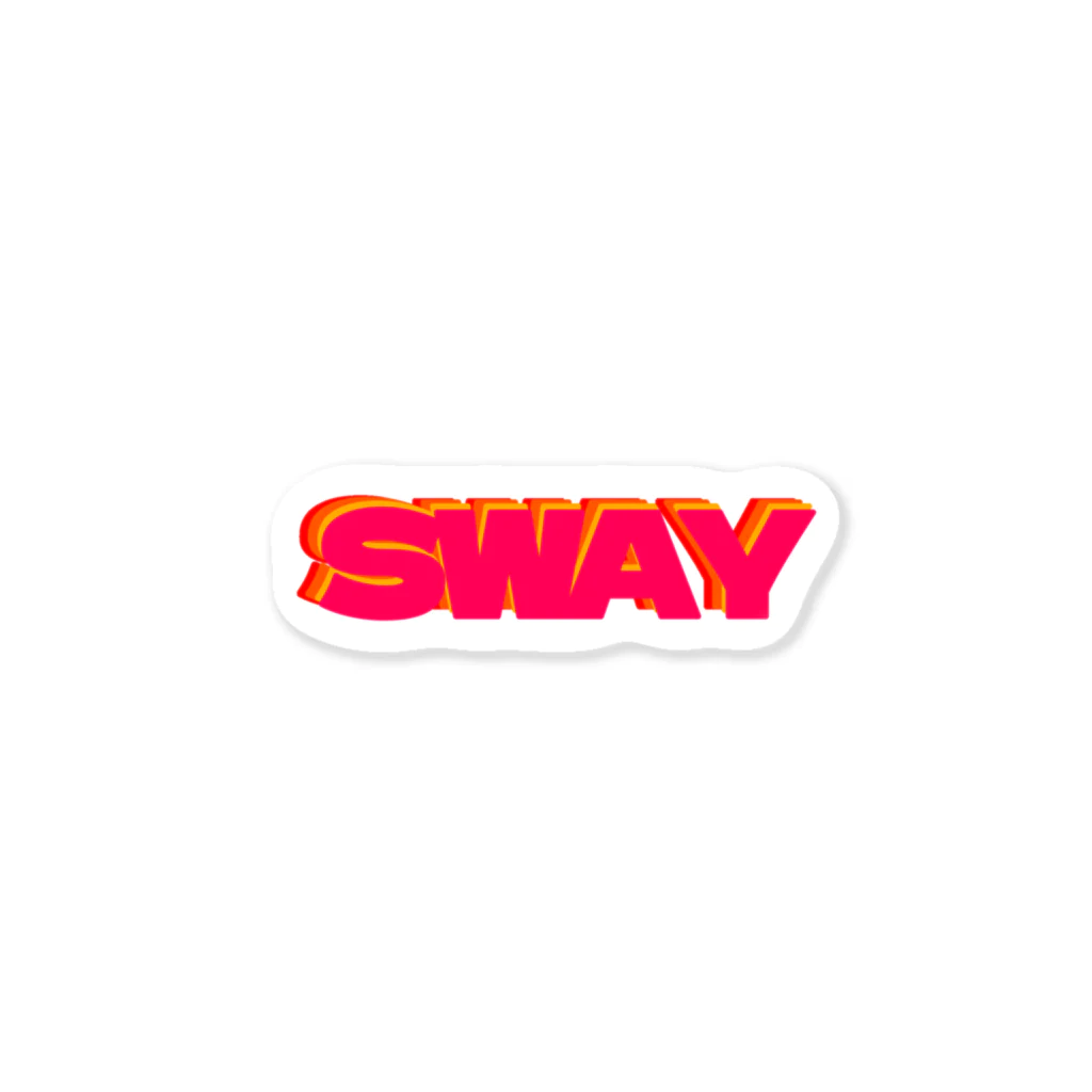 ネコ毛虫のSWAY ステッカー