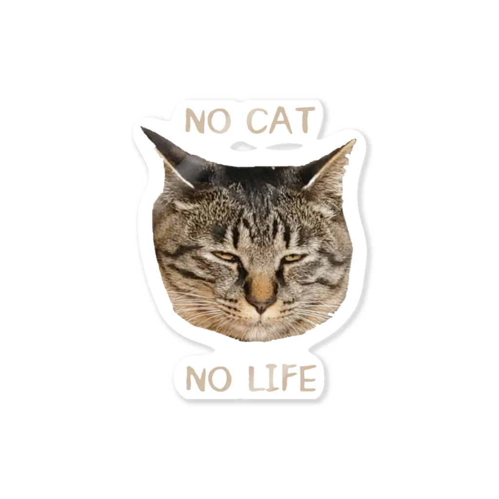 nyanmochi_lifeのNO CAT NO LIFE Sticker