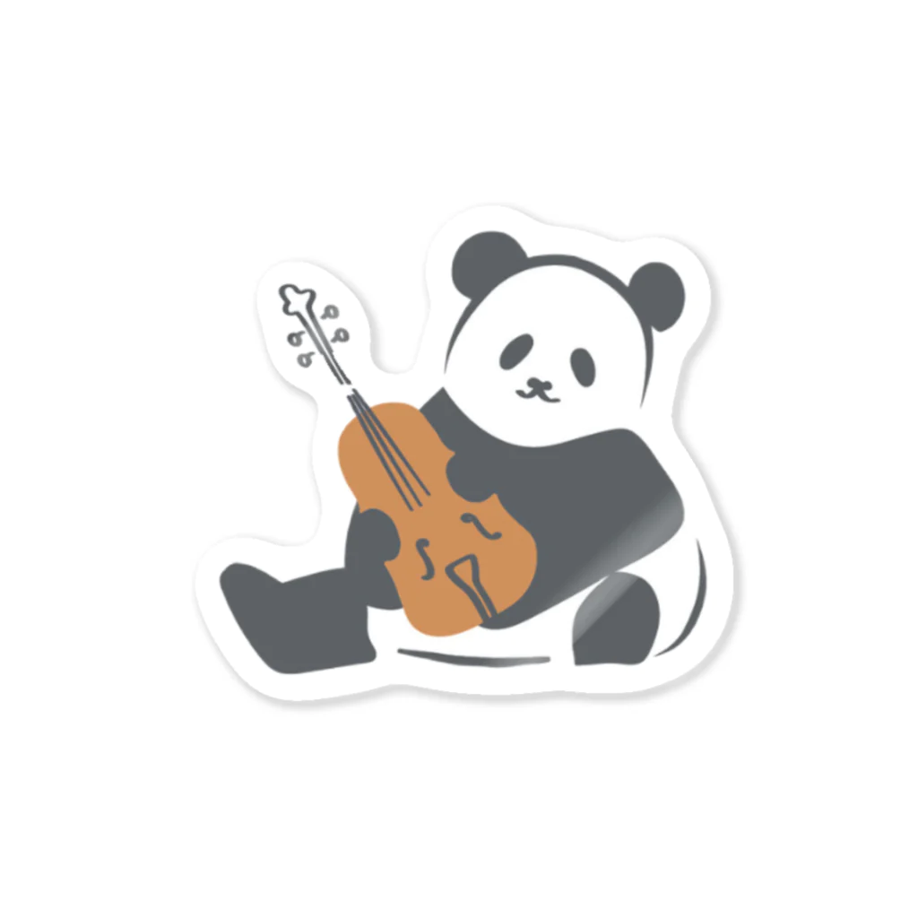 kunitachiviolinschoolのパンダくんのバイオリン Sticker