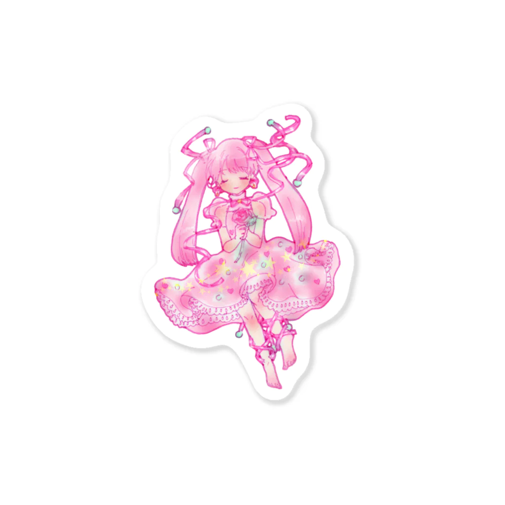 ichigotomahou.のmagical Rose ステッカー Sticker