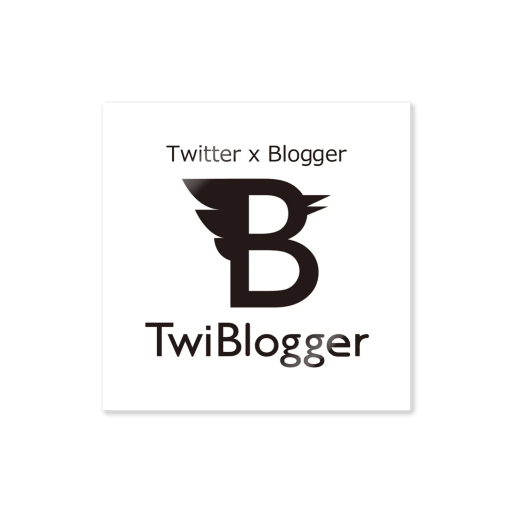 INARIDESIGNのtwibloggerくろ ステッカー