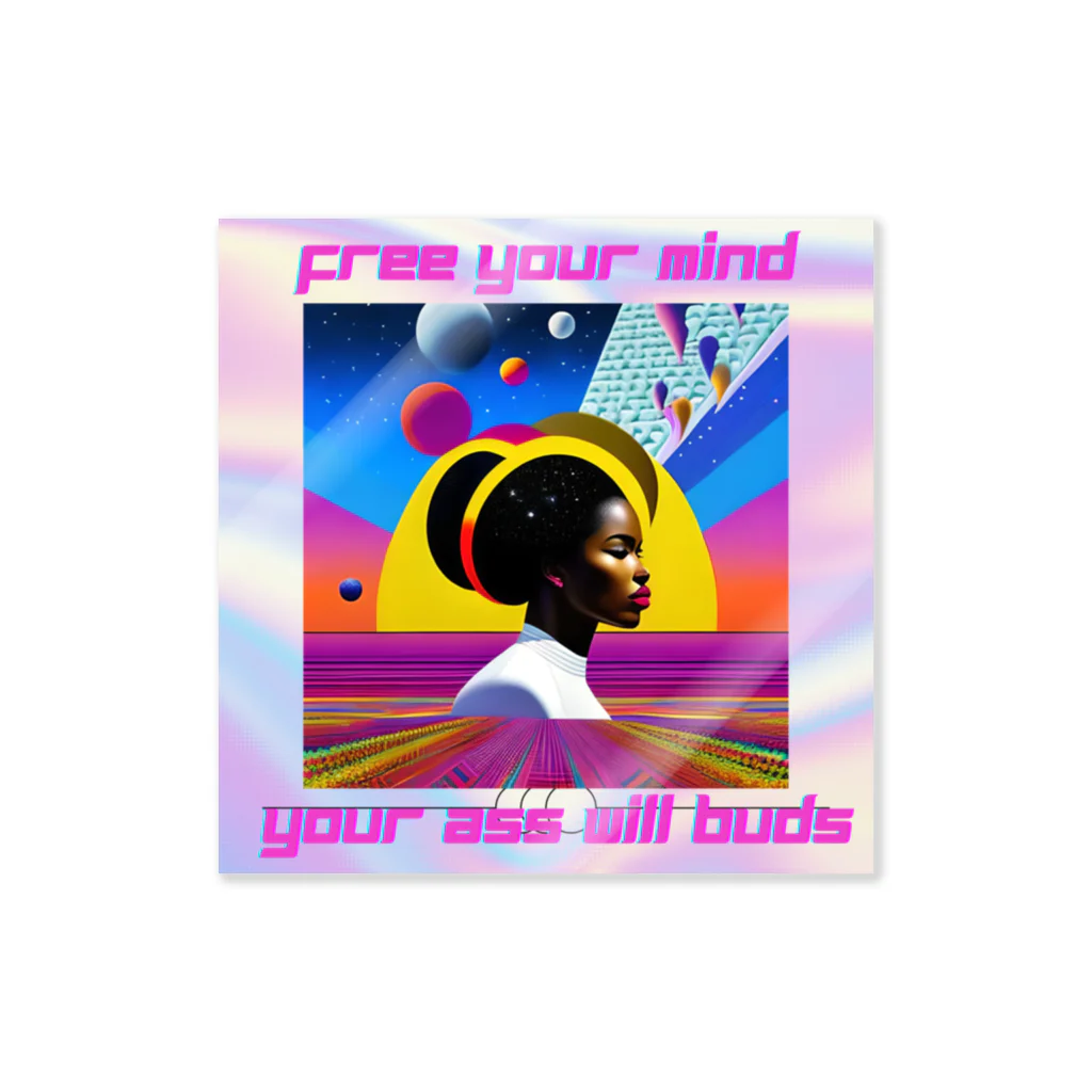 Modern PsychedelicのFree your mind#1 Sticker