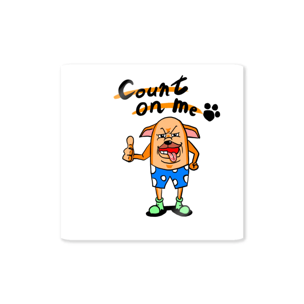 リンドメンのcount on me ブルドッグ Sticker