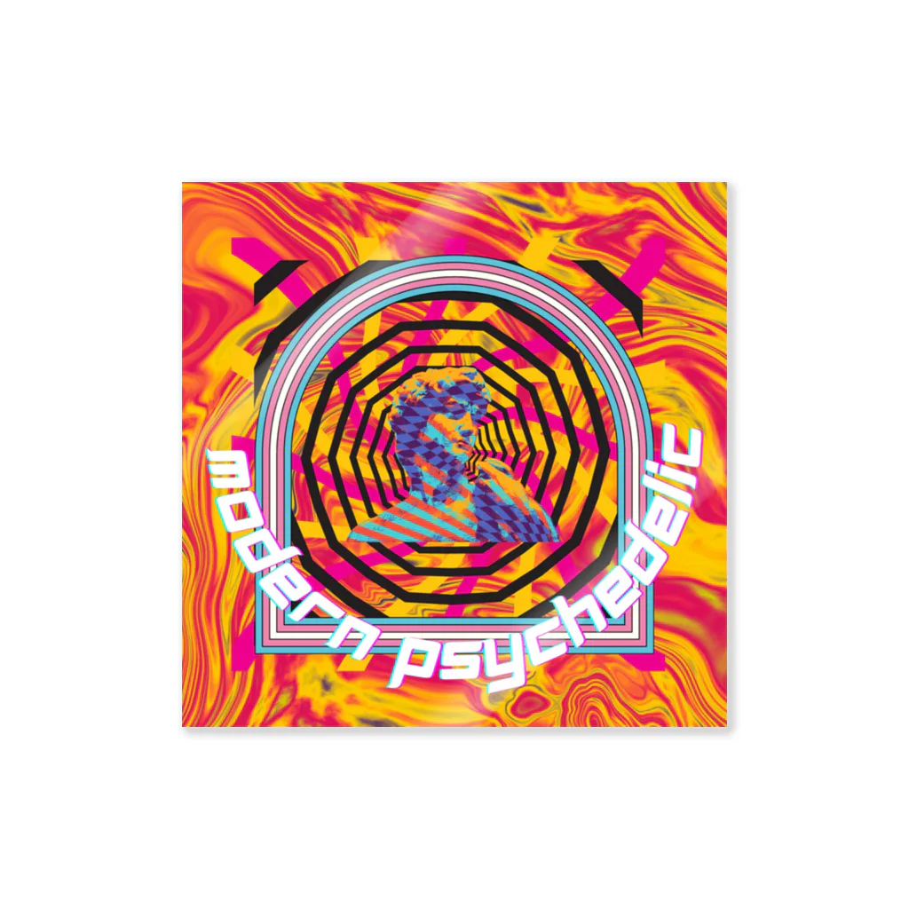 Modern PsychedelicのModern Psychedelicロゴ Sticker