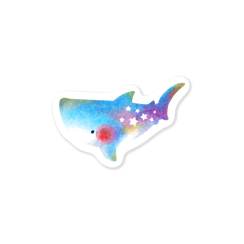 Hoshikuzooのホホジロザメ②〜星空水族館〜 Sticker