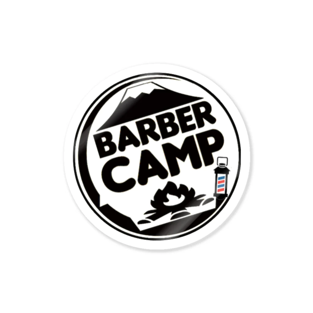 barbercampのBARBERCAMPステッカー Sticker