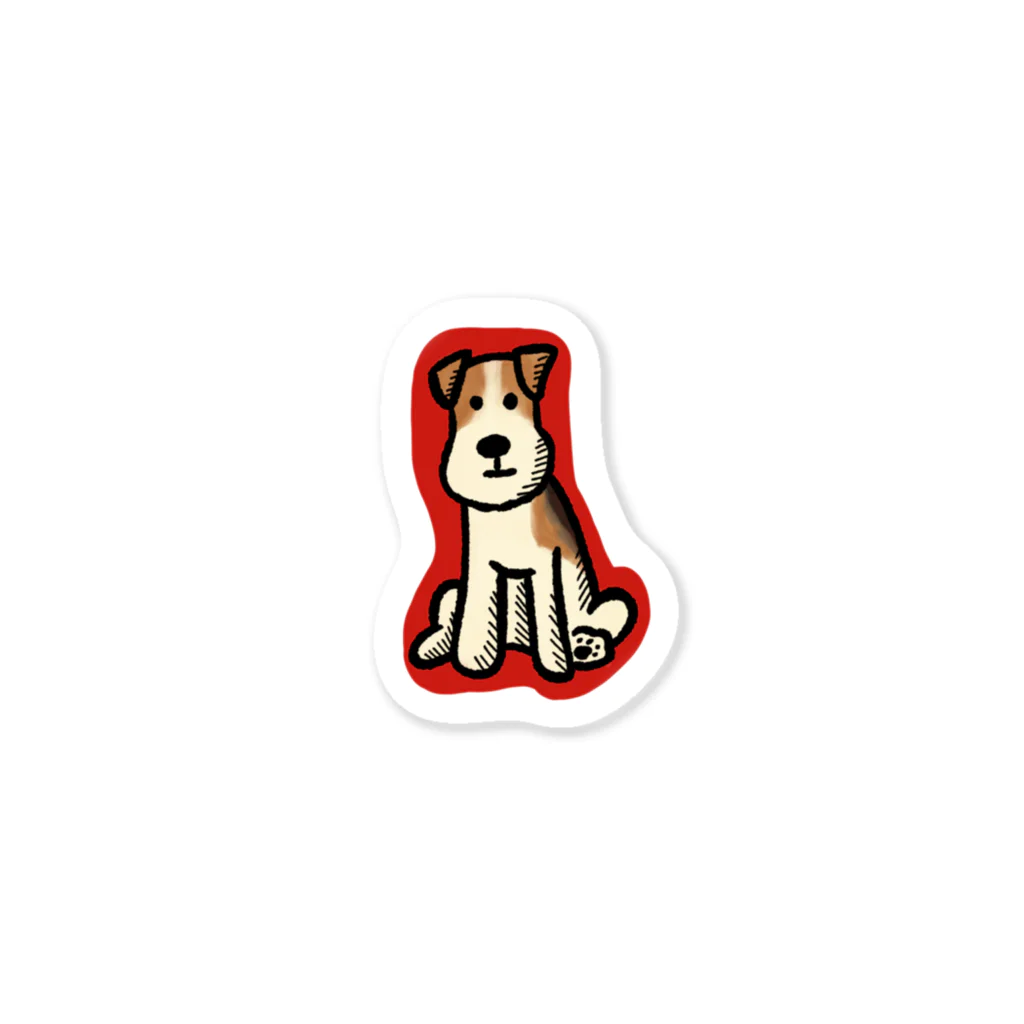 maxthewelshieのおすわりワイヤー Sticker