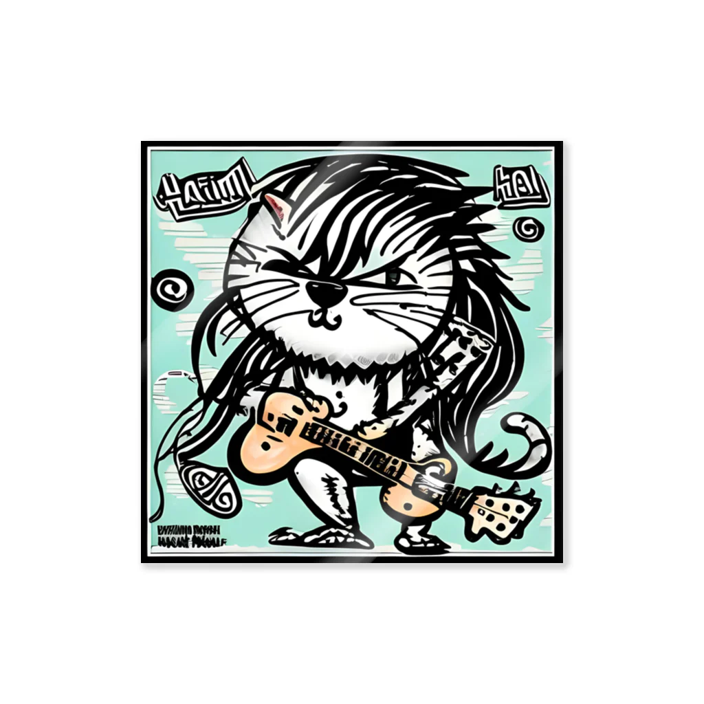 Alacarteの猫仙人のロックンロール🎶 Sticker