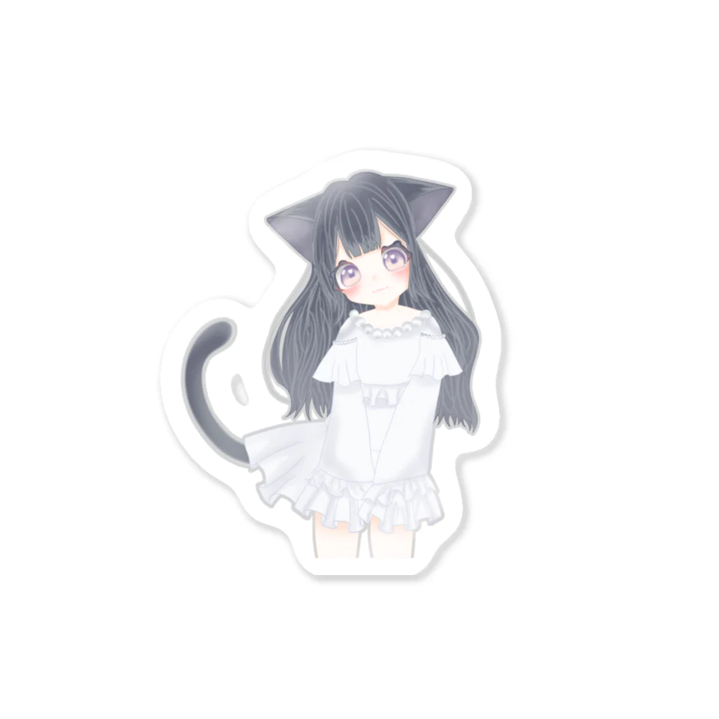 月光るあ💙🌙のねこねこちゃん Sticker