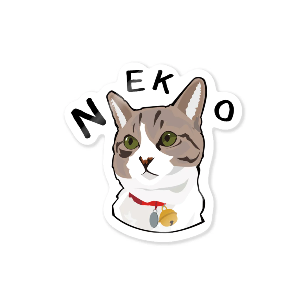 kokoのねこ猫NEKOステッカー02 ステッカー