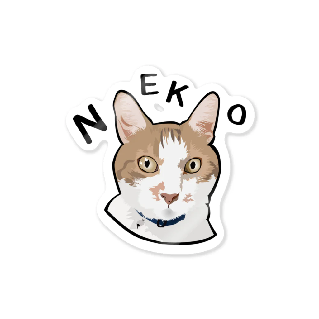 kokoのねこ猫NEKOステッカー03 ステッカー