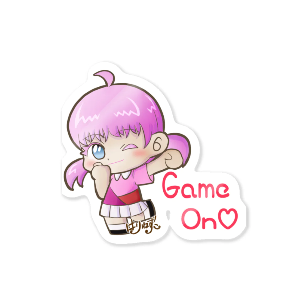 はりねずこのイラストのゲームオン！モモちゃん Sticker