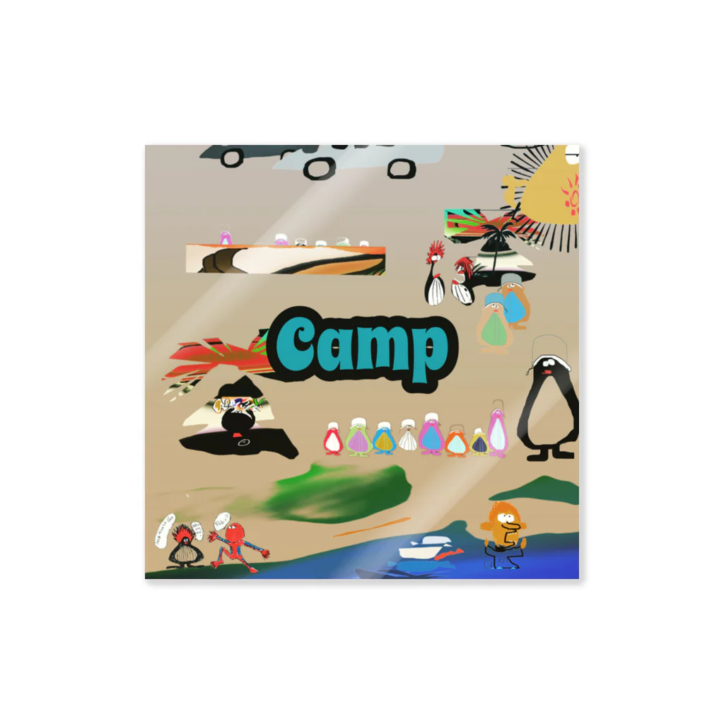 Kenjii☺︎DajiiのCamp ステッカー