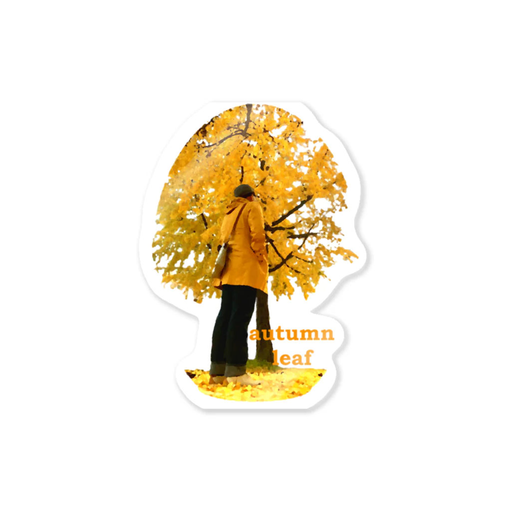 soi hẻm rojiのAutumnLeaf Sticker