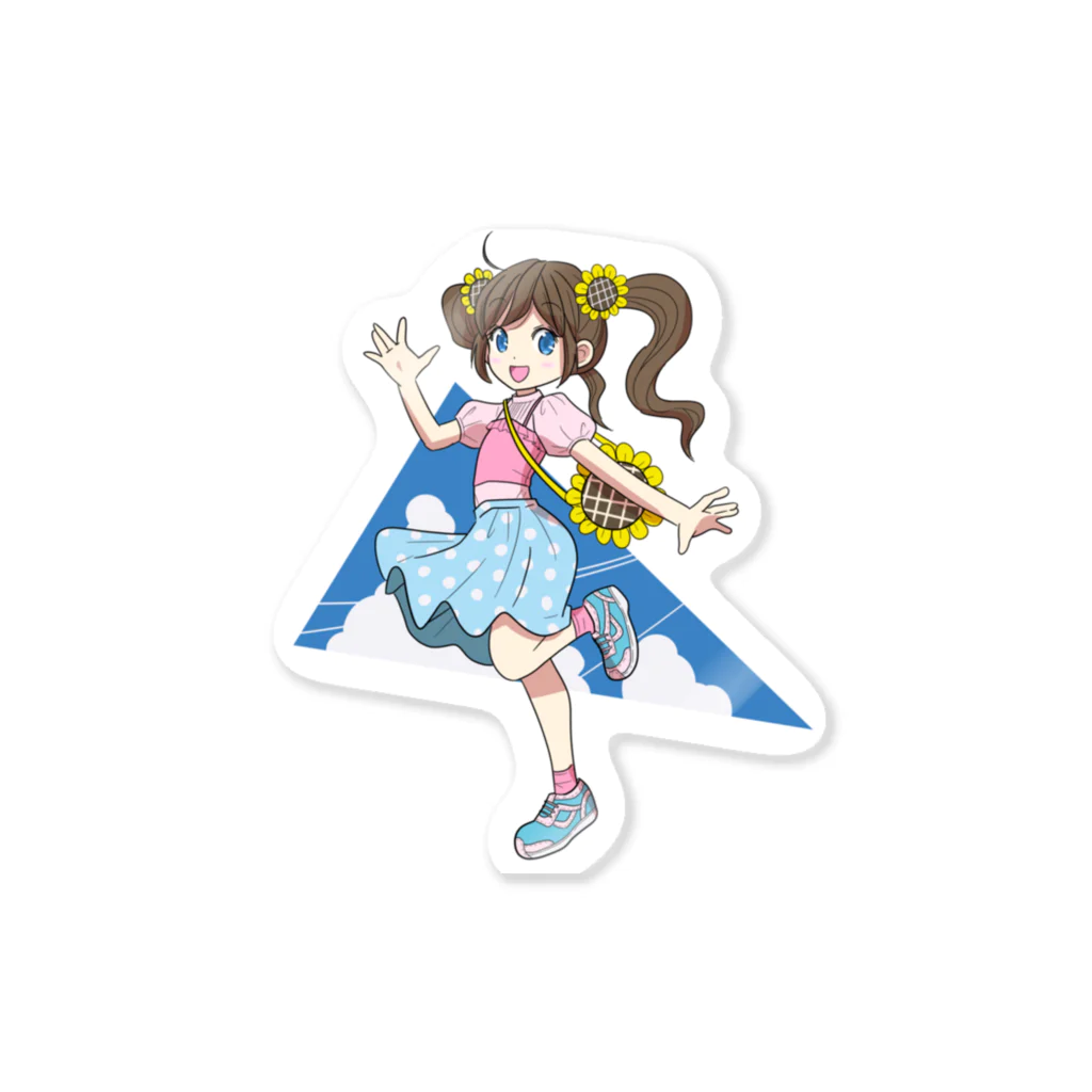 Angelの夏の装いの女の子 Sticker