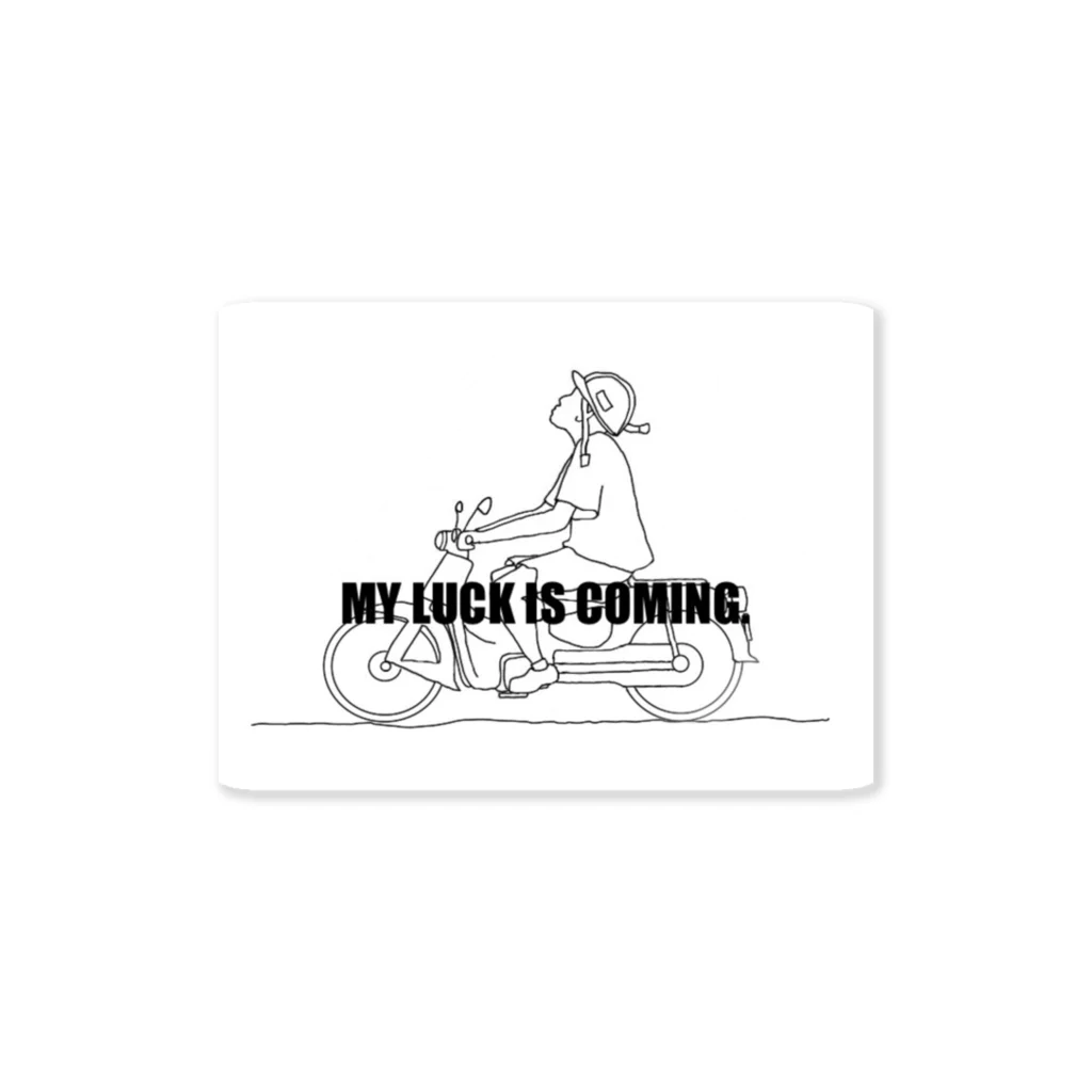 MY LUCK IS COMING.のBIKE MAN Sticker