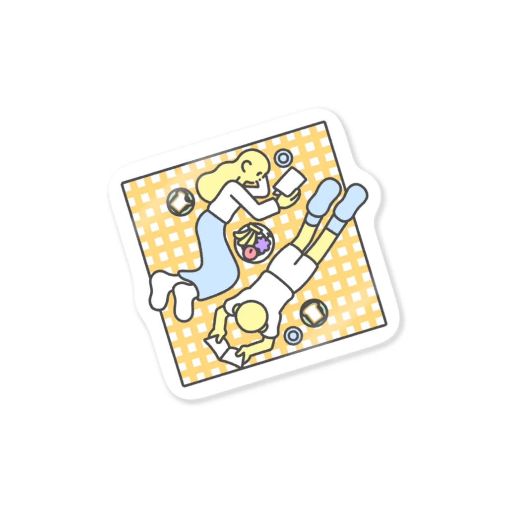 野花の𝙋𝙞𝙘𝙣𝙞𝙘 𝙤𝙣 𝙎𝙪𝙣𝙙𝙖𝙮 Sticker