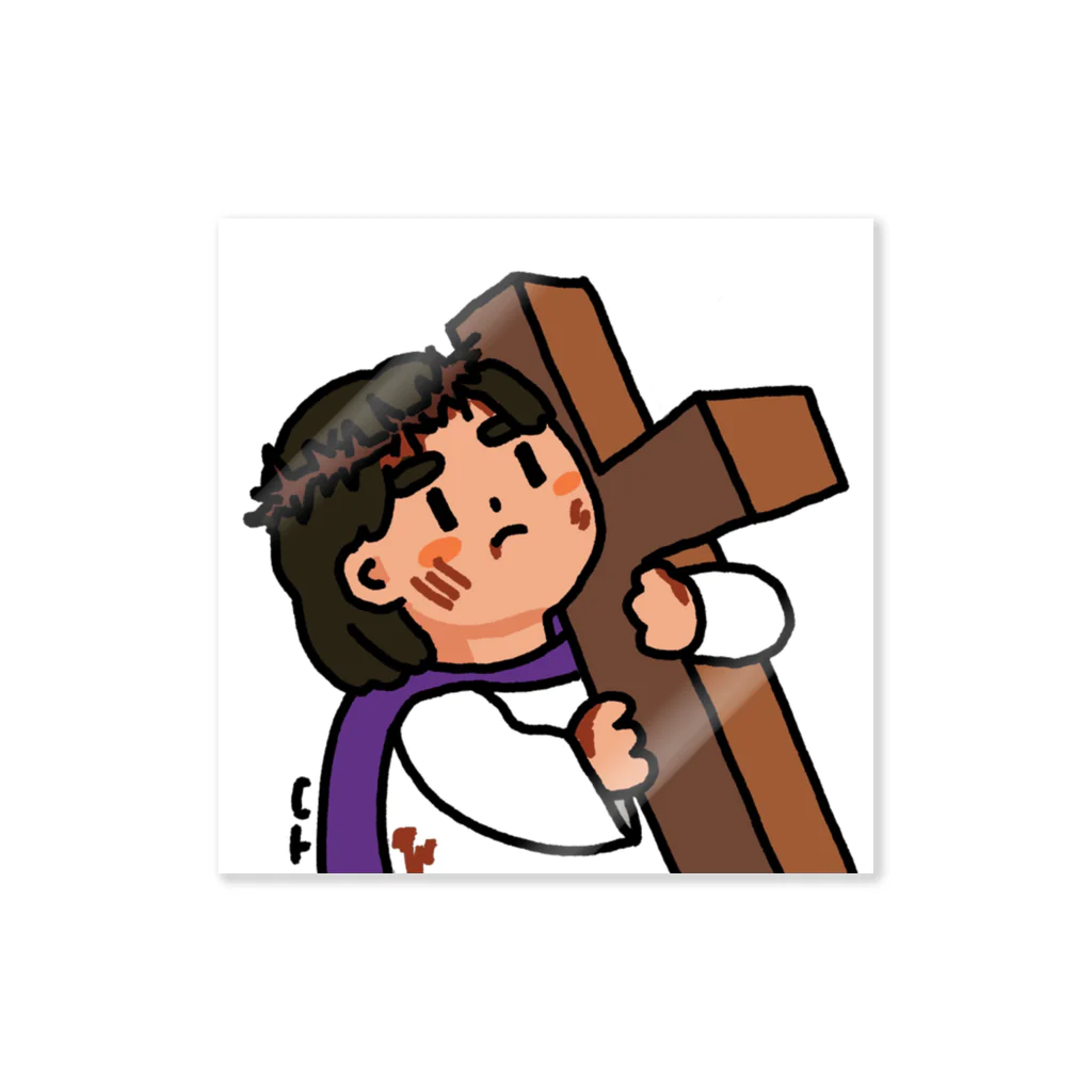 littleonesの十字架 Good friday Sticker