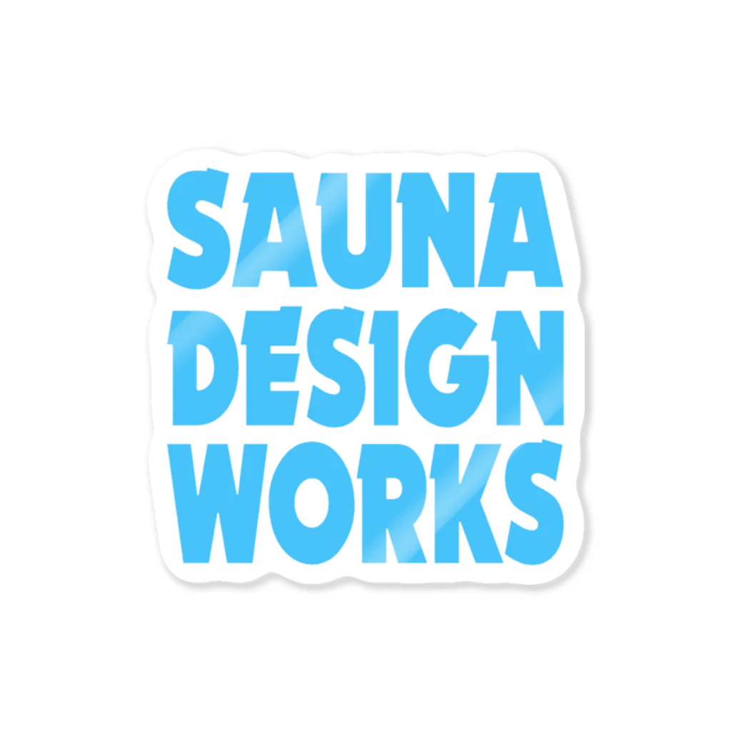 Time Survive DesignのSAUNA DESIGN WORKS（スタンダード）２ ステッカー