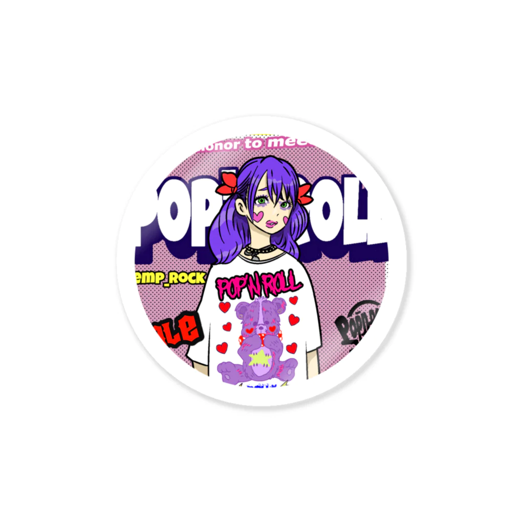 POP'N ROLLのPOP'N ROLL icon ステッカー