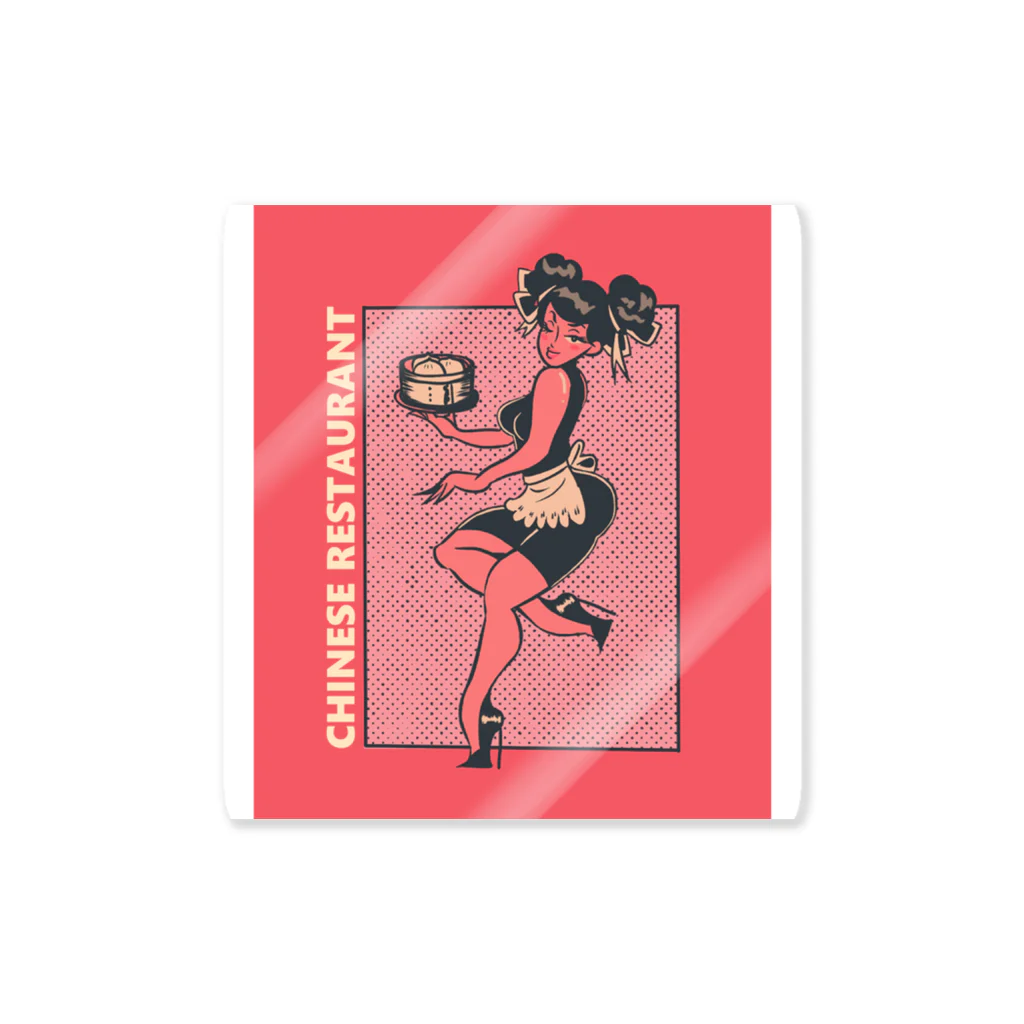 中華呪術堂（チャイナマジックホール）のCHINESE RESTAURANT WAITRESS GIRL Sticker