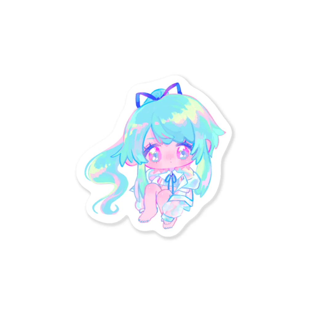 4shxxの綴せかい様デザインあしゅちゃん Sticker