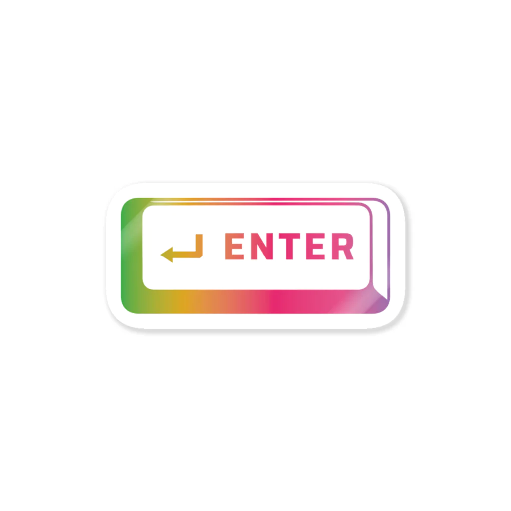(\( ⁰⊖⁰)/) esaのKeebKaigi Enter Key #keebkaigi  Sticker