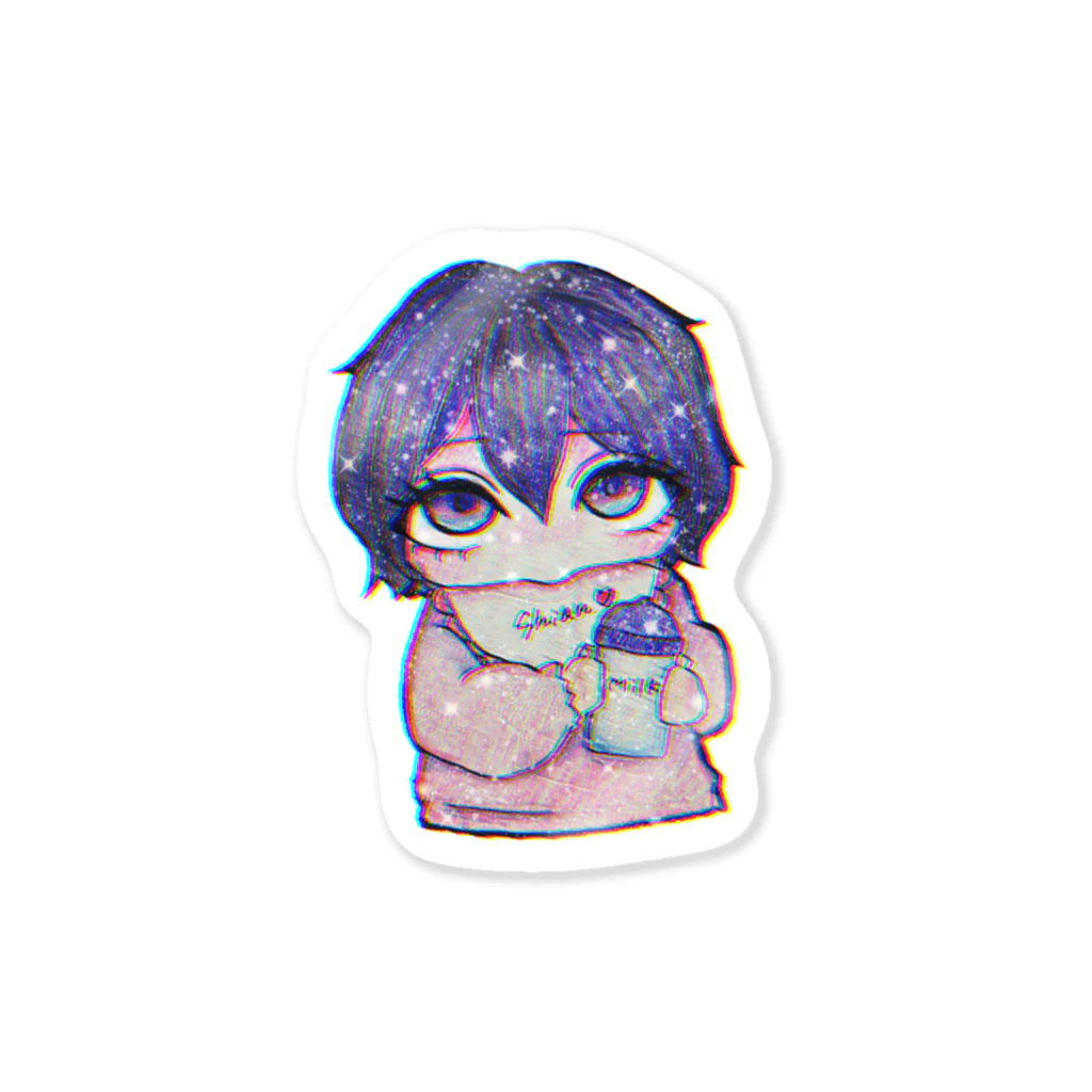 x💜x紫安音あるふぁx💜xのしあばぶ@しきﾁｬﾝ Sticker