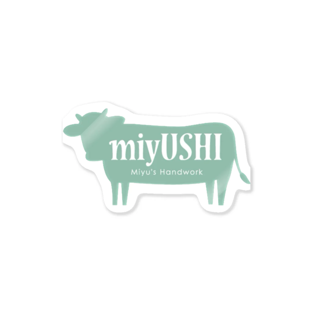 miyUSHIのmiyUSHI グリーン Sticker